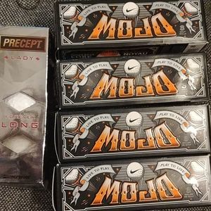 Golf balls! 5 boxes Nike Mojo and 1 Precept Lady